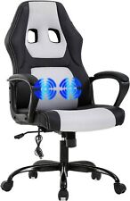 Gaming Chair Office Chair Desk Chair Massage Ergonomic Pu Leather Swivel Chair