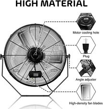 Healsmart 24 Industrial Wall Mount Fan 3 Speed High Velocity Ventilation Fans