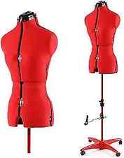 Adjustable Dress Form Mannequin For Sewing Female Size 6-14 Small Red