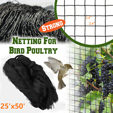 25x 50 Bird Barrier Net Poultry Aviary Game Pens Net Anti Bird Netting Garden