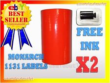 2 Sleeves Fluorescent Red Labels For Monarch 1131 Pricing Gun 2 Sleeves16rolls