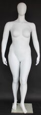 6 Ft 1 In Plus Size Female Mannequin Abstract Head Matte White New Style Plus-11
