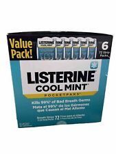 Listerine Cool Mint Pocketpaks Breath Strips 6 Pk.72 Strips 432 Count