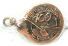 John Deere 100 Year One Bottom Walking Plow Key Chain 1994 Minneapolis Ltd Ed Jd