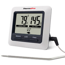 Thermopro Digital Meat Cooking Thermometer Timer Alarm For Bbq Food Oven Grill