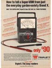 1975 Triplett Model 60 Vom Multimeter Test Equipment Vintage Ad