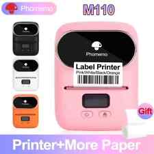 Phomemo M110 Bluetooth Label Maker Machine Portable Wireless Thermal Printer Lot
