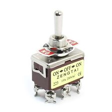 Momentary Dpdt On-off-on 3 Position 6pin Toggle Switch Ac 250v 15a