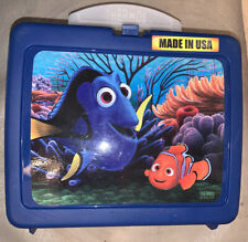 Disney Finding Nemo Dori Thermos Hard Lunch Box School Travel Blue Made In Usa