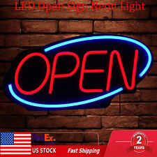 Large Led Open Sign Neon Light Bright For Restaurant Bar Pub Shop Store Business