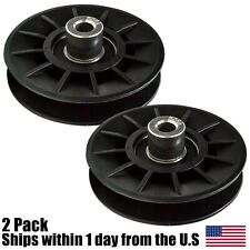 2pk Lawn Mower Composite Idler Pulley 38 X 3-12 For Craftsman 194326