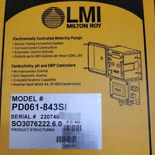 Lmi Milton Roy Pd061-843si Electronically Controlled Metering Pumps New