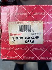 Starrett V-block No. 568 No Clamp 38 - 16 Nc Great Condition Machinst Toolmaker
