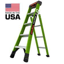 Little Giant Ladder Systems Kombo 5 8 Fiberglass 3 In 1 Combo Ladder 375 Lbs