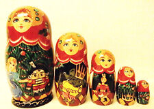 Alkota Russian Authentic Collectible Nesting Doll Clara With Nutcracker 6h