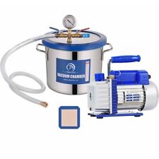 2 Gallon Tempered Glass Lid Vacuum Chamber With Pump Degassing Chamber