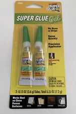 The Original Super Glue Gel 2-pack 2-0.12oz 3.6 Gram Mini Tubes Brand New