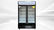 New 2 Door Commercial Merchandiser Cooler Glass Refrigerator 48 X 29 X 80 Nsf