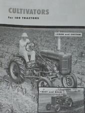 Ih Mccormick Cultivators For Farmall 100 Tractor Brochure 1 Row Super A 140