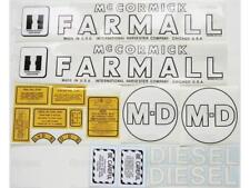 Vinyl Decal Setkit For Ih Farmall Md Tractor M Diesel International Mccormick