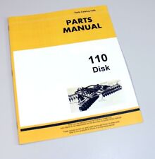 Parts Manual For John Deere 110 Disk Parts Manual Catalog