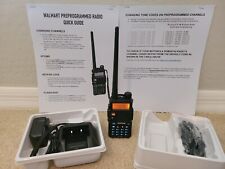 Walmart Murs Preprogrammed Uv5r-matches Works W Motorola Rdm2070d Two Way Radio