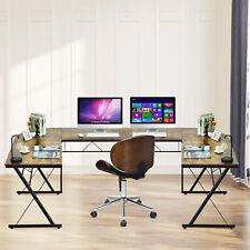 Costway L-shaped Corner Desk 59 Office Home Computer Table Study Workstation