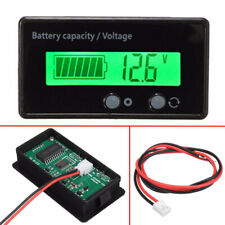12v 24v 36v 48v Battery Capacity Lcd Digital Indicator Monitor Volt Meter Gauge