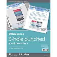 Office Depot Top-loading Sheet Protectors Heavyweight Semi-clear Non-glare