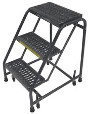 Ballymore 318gsu 28 12 In H Steel Rolling Ladder 3 Steps 450 Lb Load Capacity