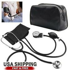 Professional Manual Blood Pressure Cuff Aneroid Sphygmomanometer W Stethoscope