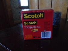 Scotch Transparent Tape 3 Core 1 X 72 Yds Transparent 3pack