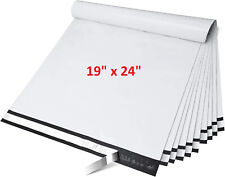 200 Pack White 19x24 Large Poly Mailer Self Seal Strong Bags Envelopes Shipping