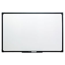 Universal Dry Erase Board Melamine 36 X 24 Black Frame 43628