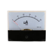 Dc 0-50ua Scale Range Current Panel Meter Amperemeter Gauge 44c2 Ammeter Analog