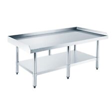Stainless Steel Equipment Grill Stand Table With Adjustable Undershelf 30x96