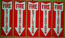4x12 Vinyl Fire Extinguisher Sign Self Adhesive 5pk Wow What A Deal 