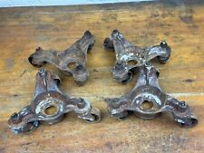 Set Of 4 Vintage Piano Furniture Moving Wheels Steel Industrial Factory