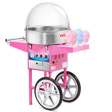 Cotton Candy Machine W Cart Dome Shield Commercial Electric Candy Floss Maker