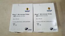 Lot Of 2 Wasp Copan Microscope Slides - Wr086-03-0014 - 25mm X 75mm - 50pack