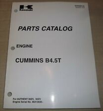 Kawasaki 50zv Wheel Loader Engine Cummins B4.5t Parts Catalog Manual 46313636-up