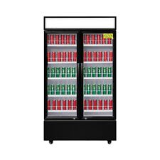 41 Commercial Glass Door Cooler 2 Door Merchandising Refrigerator W Led