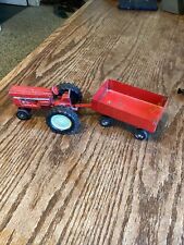 Vintage Toy Ertl Metal Tractor And Equipment Trailer