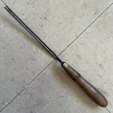 Vintage Buck Brothers Wood Curved Cranked Neck Chisel 14 Inch Width