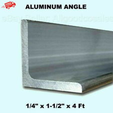 Aluminum Angle 14 X 1-12 X 4 Feet Length Unpolished Alloy 6061 90 Deg Stock