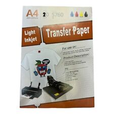 20 Heat Transfer Paper For Light Fabric 8.5 X 11 Iron-on Transfer