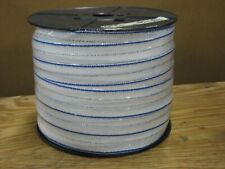 Electric Fence Polytape 2 X 660 Bluewhite- Spliced Rolls Lot Of 4 Rolls