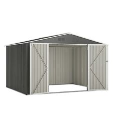 10x8 Outdoor Storage Shed Metal Shed Garden Shed Backyard Tool House Lockable