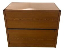 Hon 2-drawer Oak Lateral File Cabinet - 36w X 20d X 30h