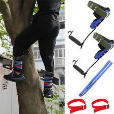 Tree Climbing Spike Set Safety Adjustable Belt Lanyard Rope Rescue Belt 2 Gears